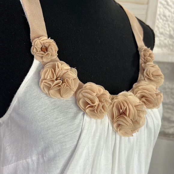 Anthropologie Deletta Dimensional Flower bubble Tank Top Small - Picture 4 of 12